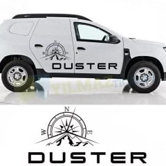 Dacia Duster Pusula Off Road 4x4 Oto Sticker Araba Yapıştırma 1Ad
