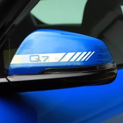 Audi Q1 Q2 Q3 Q4 Q5 Q6 Q7 Q8 Yan Ayna Şerit Oto Sticker Yapıştırma Araba Çıkartma 1 Çift