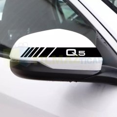Audi Q1 Q2 Q3 Q4 Q5 Q6 Q7 Q8 Yan Ayna Şerit Oto Sticker Yapıştırma Araba Çıkartma 1 Çift