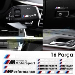 Bmw M Power Performance Motorsport Torpido Kapı Kolu Sticker Set