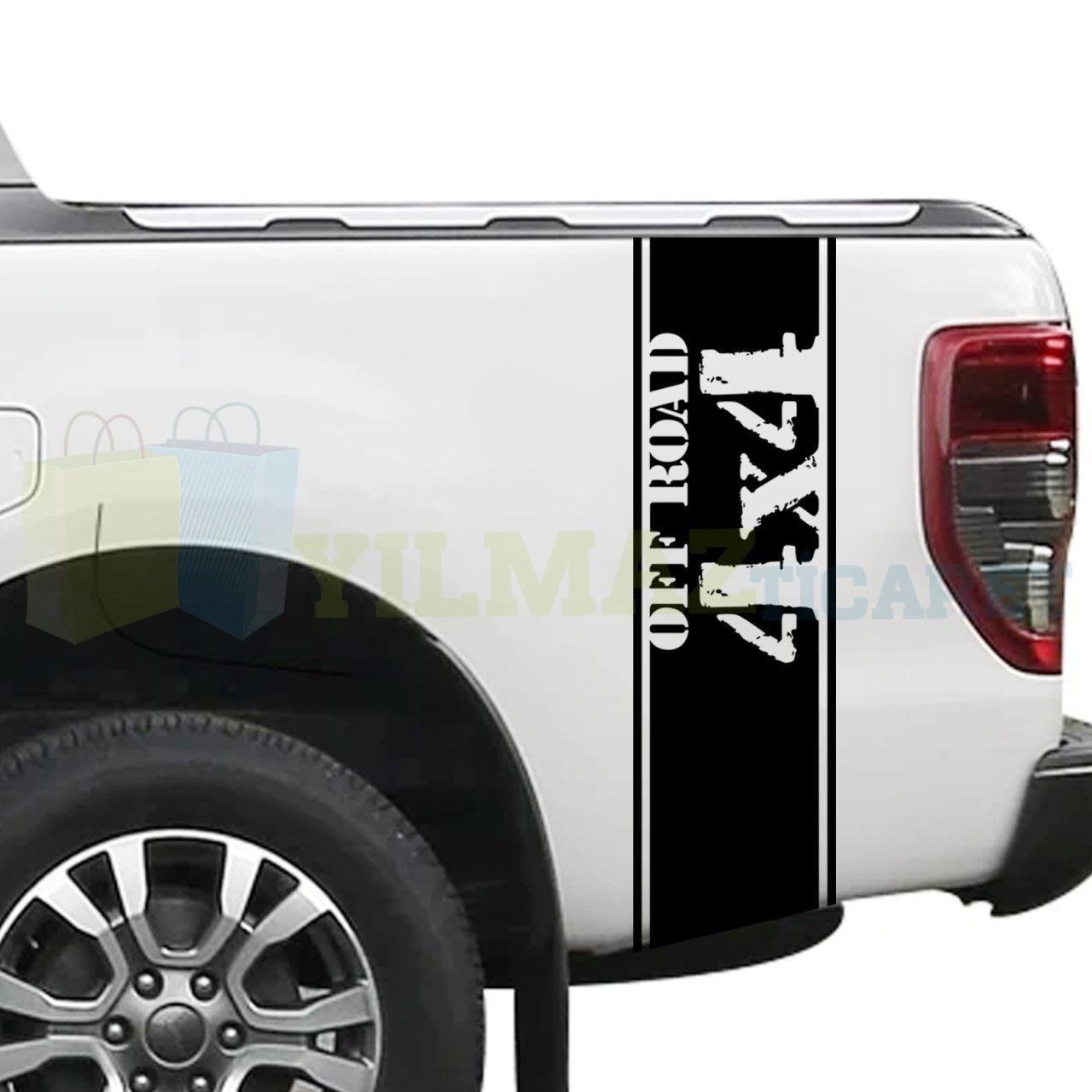 4x4 Off Road Araba Oto Sticker Yapıştırma Etiket 1 Çift