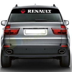 Renault Logo Ön Arka Cam Güneşlik Oto Sticker Yapıştırma Etiket