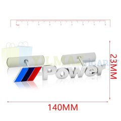 Bmw M Power Ön Panjur Izgara Logo Vidalı Amblem Metal