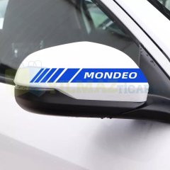 Ford Mondeo Dikiz Yan Ayna Kapağı Oto Şerit Sticker Araba Etiket Araç Yapıştırma 3 Çift