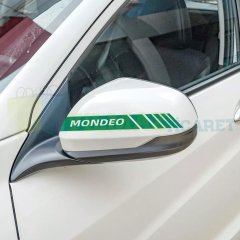 Ford Mondeo Dikiz Yan Ayna Kapağı Oto Şerit Sticker Araba Etiket Araç Yapıştırma 3 Çift