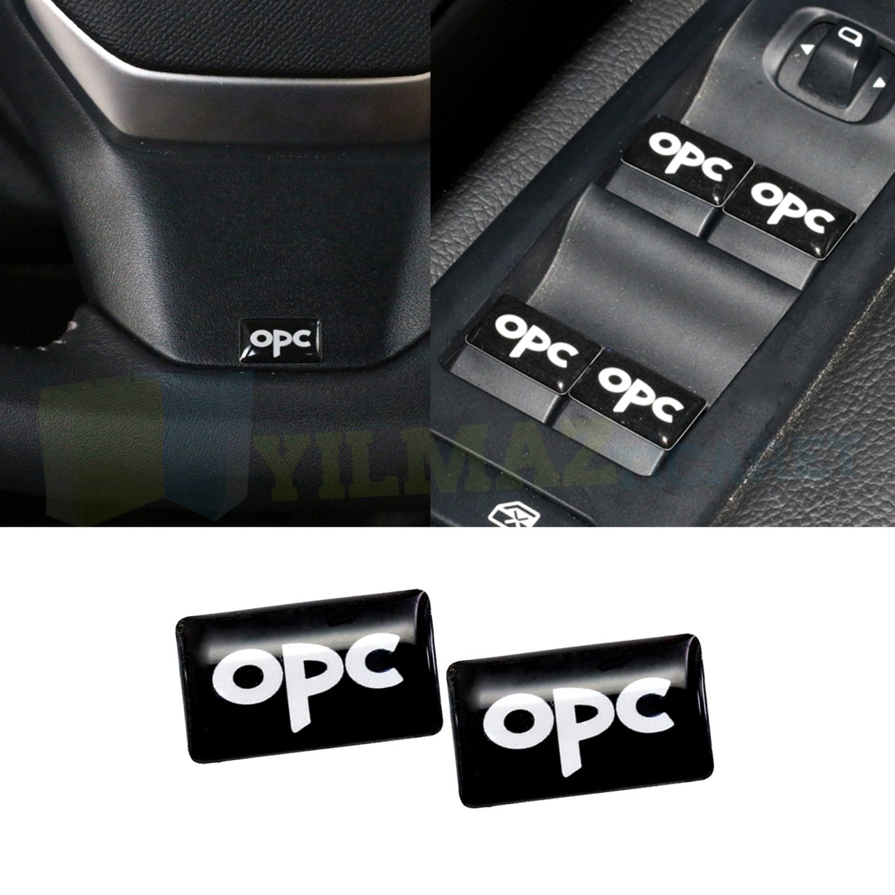 Opel Opc Logo Damla Sticker Vites Direksiyon Jant Torpido 2 Adet