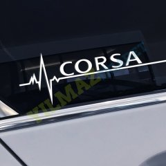 Kişiye Özel Size Özel Kalp Atışı Ritim Oto Sticker Etiket 2 Adet