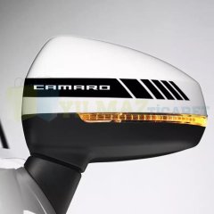 Chevrolet Camaro Dikiz Yan Ayna Kapağı Oto Şerit Sticker Araba Etiket Araç Yapıştırma 3 Çift