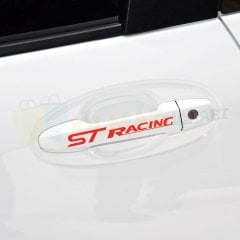 Ford St Racing Logo Kapı Kolu Jant Yan Ayna Oto Sticker 12 Adet
