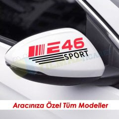 Bmw Dikiz Yan Ayna Oto Sticker 1 Çift E60 E39 E36 F30 F10 F20 X5