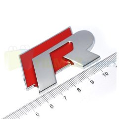 Volkswagen R Bagaj Logo Arma Passat Gold Tiguan Jetta Metal Kırmızı