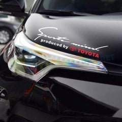 Toyota Logo Sport Mind Far Kaput Oto Sticker Yapıştırma Etiket