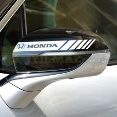 Honda Logo Dikiz Yan Ayna Kapağı Oto Şerit Sticker Araba Etiket Araç Yapıştırma 3 Çift