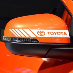 Toyota Logo Dikiz Yan Ayna Kapağı Oto Şerit Sticker Araba Etiket Araç Yapıştırma 3 Çift