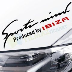 Seat İbiza Sport Mind Far Oto Sticker Araba Etiket Yapıştırma