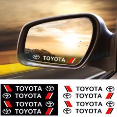 Toyota Logo Kapı Kolu Jant Ayna Oto Sticker Yapıştırma 4 Adet