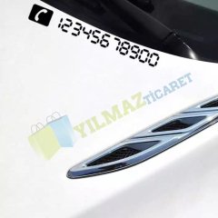 Araç Park Telefon Numaratör Parkmatik Sticker 20Cm 2 Adet