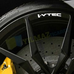 Honda İ-Vtec Jant Oto Sticker Etiket Araba Yapıştırma 6 Adet