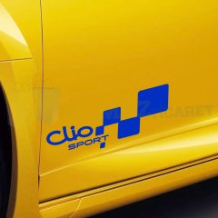 Renault Clio Sport Yan Kapı Altı Oto Sticker Yapıştırma 1 Çift