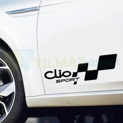 Renault Clio Sport Yan Kapı Altı Oto Sticker Yapıştırma 1 Çift