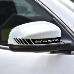 Kia Motors Logo Yan Dikiz Ayna Kapağı Şerit Oto Sticker Etiket Yapıştırma 3 Çift