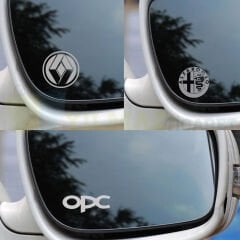 Audi Bmw Mercedes Amg Toyota Renault Kia Fiat Honda Seat Logo Dikiz Ayna Oto Sticker Etiket