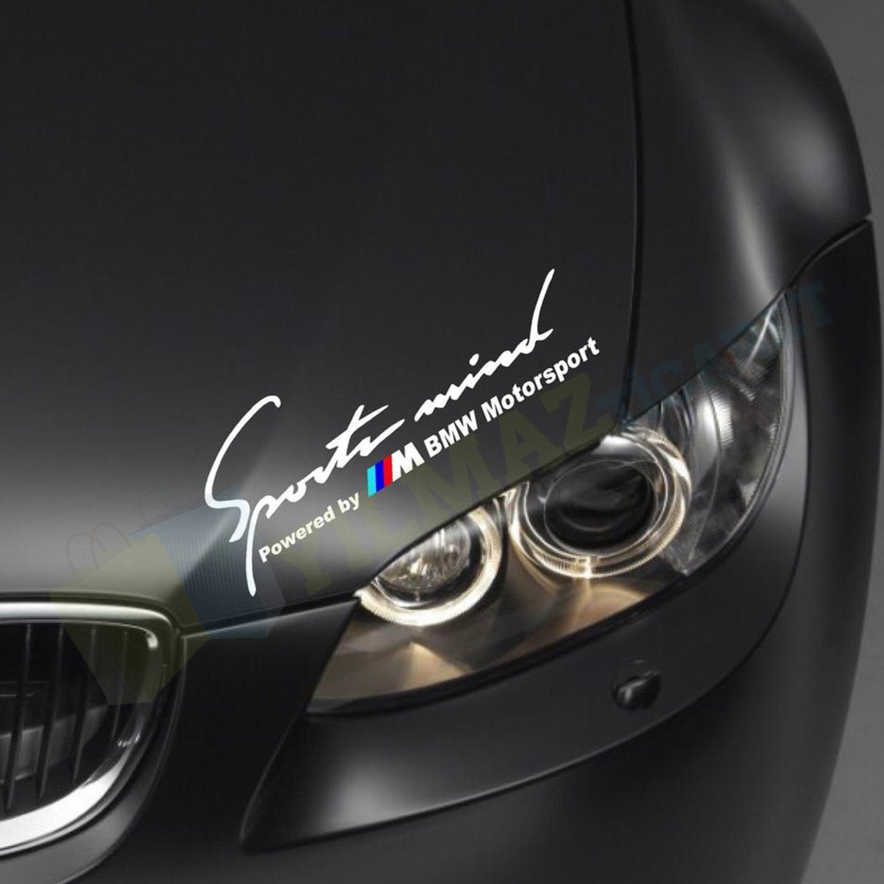 Bmw M Motorsport Sport Mind Oto Kaput Sticker Baskı Kaliteli