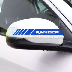Ford Ranger Yazı Dikiz Yan Ayna Kapağı Oto Şerit Sticker Araba Etiket Araç Yapıştırma 3 Çift