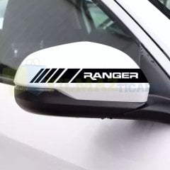 Ford Ranger Yazı Dikiz Yan Ayna Kapağı Oto Şerit Sticker Araba Etiket Araç Yapıştırma 3 Çift