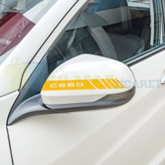 Kia Ceed Yazı Dikiz Yan Ayna Kapağı Oto Şerit Sticker Araba Etiket Yapıştırma 3 Çift