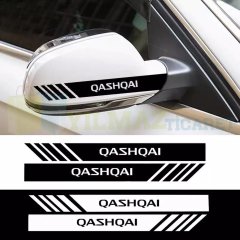 Nissan Qashqai Yazı Dikiz Yan Ayna Kapağı Oto Şerit Sticker Araba Etiket Yapıştırma 3 Çift