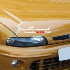 Fiat Brava Logo Sport Mind Kaput Far Oto Sticker Yapıştırma