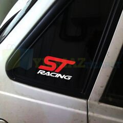 Ford St Racing Logo Depo Kapağı Tampon Kelebek Cam Oto Sticker Etiket