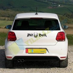 Pitbull Dog Kafa Oto Sticker Araba Yapıştırma Etiket