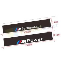Bmw M Power Performance Ön Arka Cam Güneşlik Oto Sticker 1 Adet
