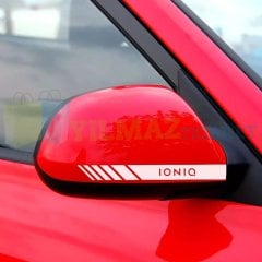 Hyundai Kona i10 i30 i40 i20 ix20 i25 Yan Dikiz Ayna Kapağı Oto Şerit Sticker Yapıştırma 3 Çift
