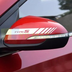 Honda TypeR TypeS Crz Fit Accord Civic Yan Dikiz Ayna Kapağı Oto Şerit Sticker Yapıştırma