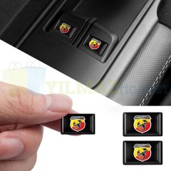 Fiat Abarth Logo Arma Amblem Direksiyon Jant Vites Torpido Damla Oto Sticker 5 Adet