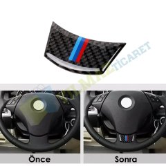 Bmw M Direksiyon Carbon Arma Damla Etiket Sticker Yapıştırma