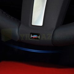 Bmw M Performance Direksiyon Jant Vites Torpido Damla Silikon 3D Etiket Oto Sticker 5 Adet