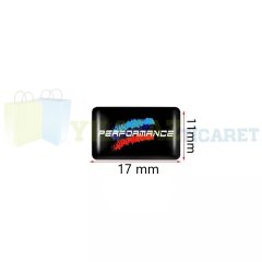 Bmw M Performance Direksiyon Jant Vites Torpido Damla Silikon 3D Etiket Oto Sticker 5 Adet