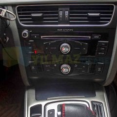 Audi S Line Logo Joystick Klima Teyp Düğme Damla Silikon 3d Sticker Etiket Arma 4 Adet 18 X 18 Mm