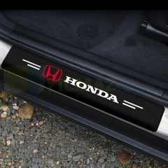 Honda Logo Karbon Kapı Eşiği Oto Sticker Etiket Yapıştırma 4 Adet
