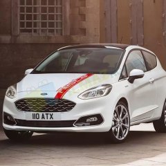 Ford Fiesta Ön Kaput Şerit Oto Sticker Yapıştırma Kaliteli Folyo