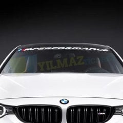 Bmw M Performance Logo Ön Cam Güneşlik Oto Sticker Etiket 1 Adet