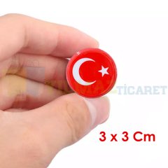 Türk Bayrağı Yan Çamurluk Bagaj Etiket Tampon Kaput Damla Etiket Oto Sticker Etiket 5 Adet