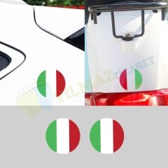 Alfa Romeo Fiat İtalya Bayrak Oto Sticker Motosiklet Etiket Araba Arma 2 Adet