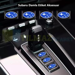 Subaru Logo Direksiyon Jant Vites Torpido Damla Oto Sticker Etiket 5 Adet