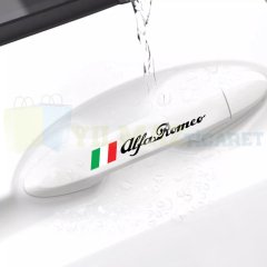 Alfa Romeo Yazı Kapı Kolu Tampon Oto Sticker Yapıştırma Araba Etiket Çıkartma