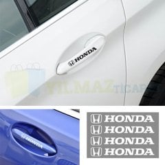 Honda Logo Kapı Kolu Jant Tampon Oto Sticker Yapıştırma Etiket Çıkartma 10 Adet Kaliteli